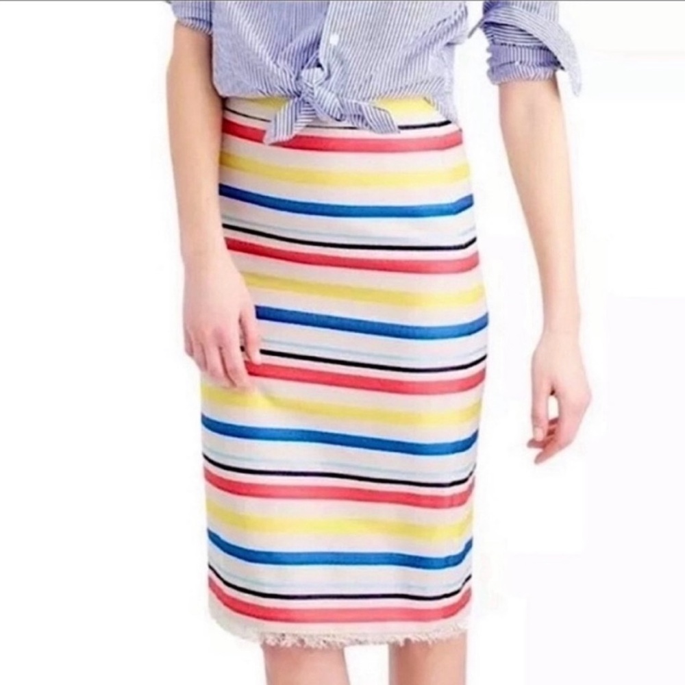 J.Crew Colorful Jacquard Skirt